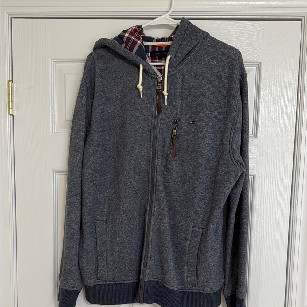 Tommy Hilfiger Blue Zip Up Sweater